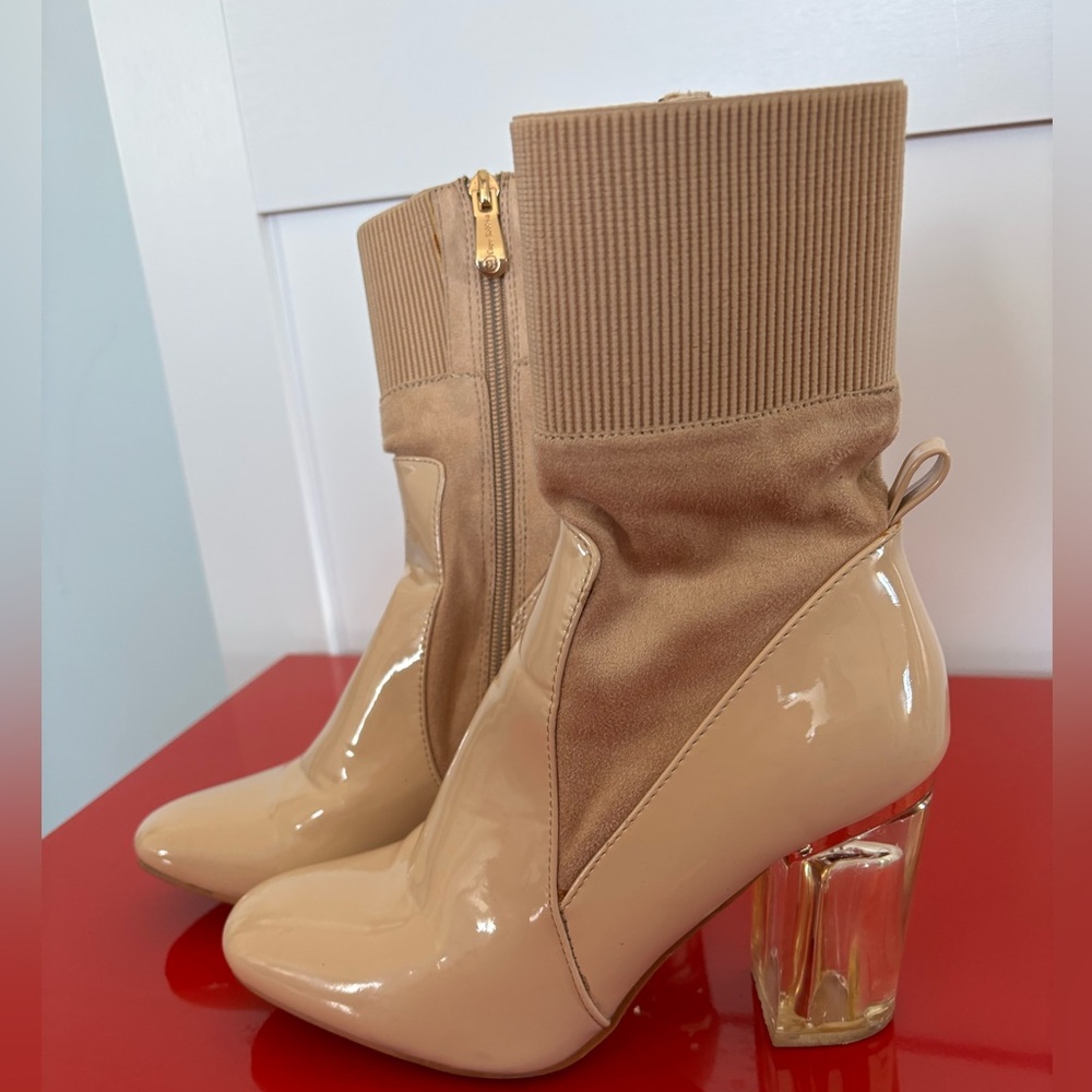 Beige Ankle Boots